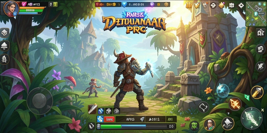Tangkapan layar gameplay API33 yang menampilkan aksi pertarungan RPG yang mendebarkan.