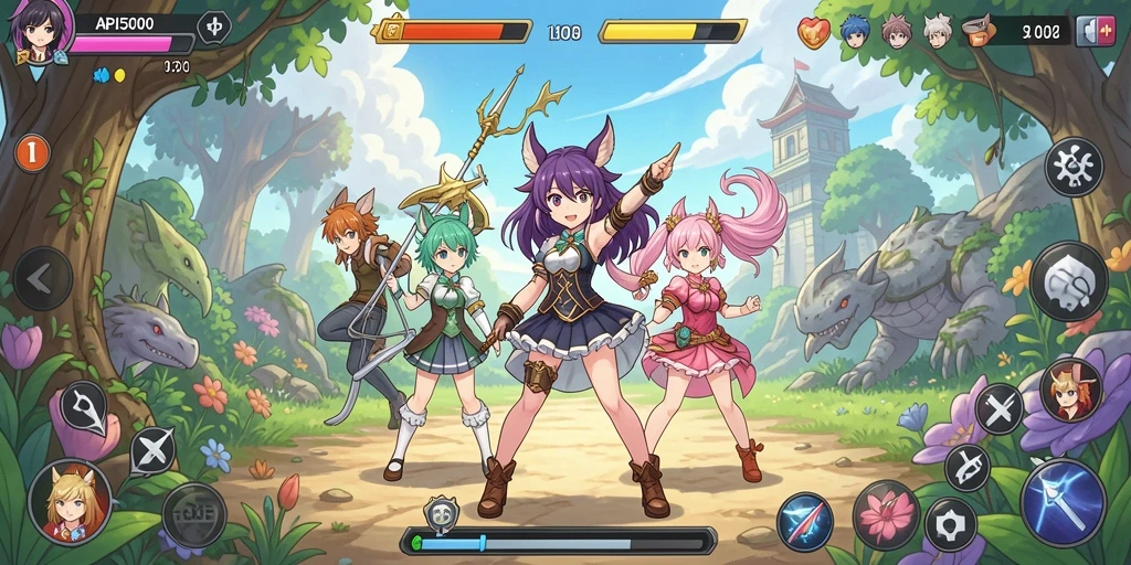 Tampilan gameplay penuh aksi dari API5000 yang menarik.