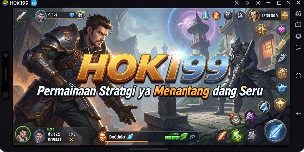 Tangkapan layar HOKI99 menampilkan gameplay strategi yang intens.