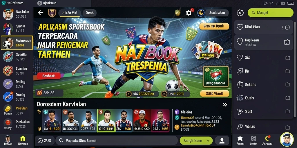 Tampilan menarik dari gameplay Sportsbook di NA777.