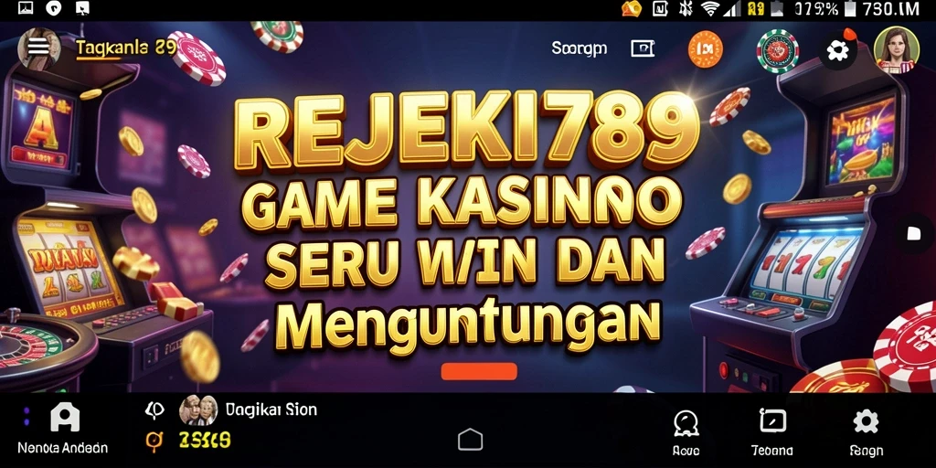Tampilan gameplay seru di aplikasi Kasino REJEKI789.