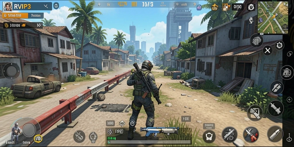 Tangkapan layar utama RVIP3 menampilkan gameplay yang menakjubkan dan interaksi pemain.