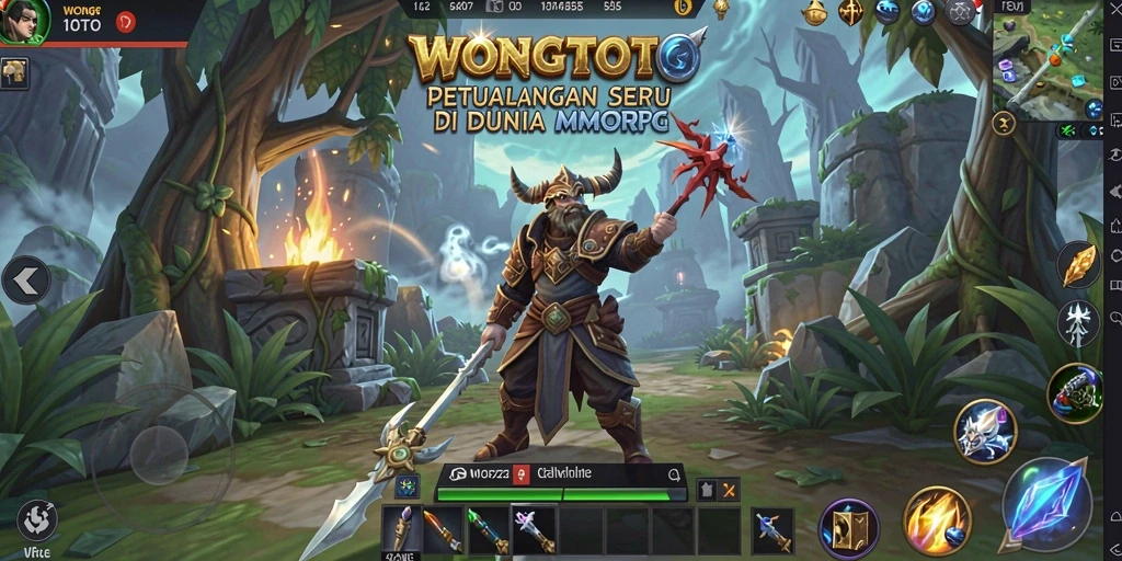 Screenshot WONGTOTO menampilkan pemain berpartisipasi dalam pertempuran epik.