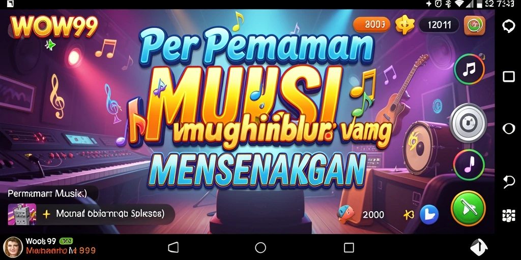 Gameplay seru dan mendebarkan dari WOW99 dengan berbagai lagu.